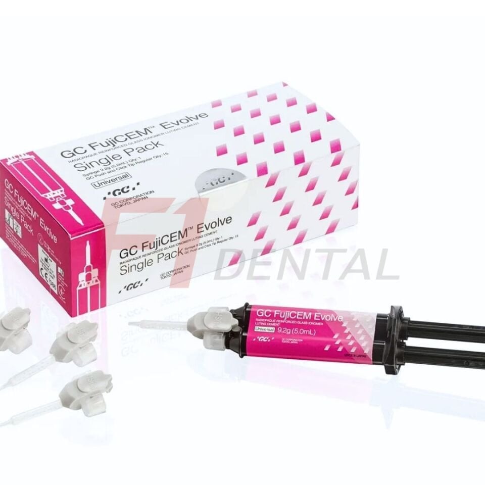 GC Fujicem Evolve Single Pack 1 x 9,2 gr - Rezin Modifiye Cam İyonomer Siman