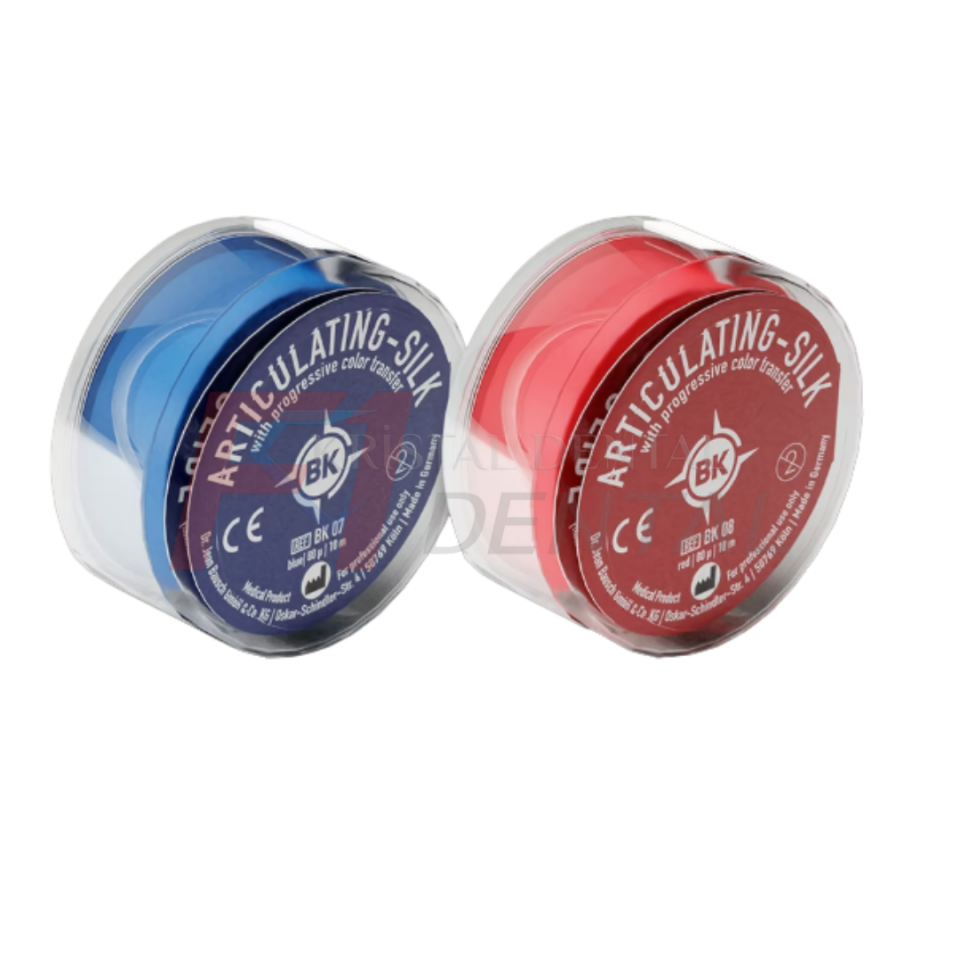 Bausch 80 Mikron Artikülasyon İpeği 16mm x 10m - Kırmızı