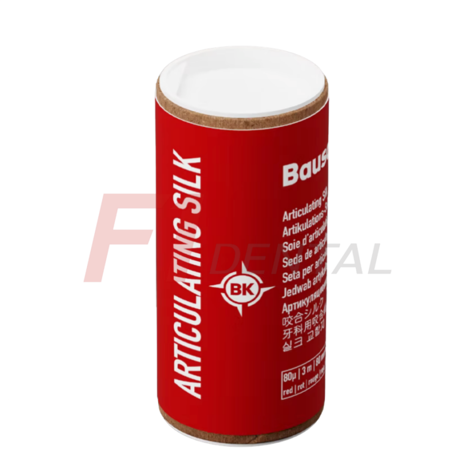 Bausch 80 Mikron Artikülasyon İpeği 80mm x 3m - Kırmızı