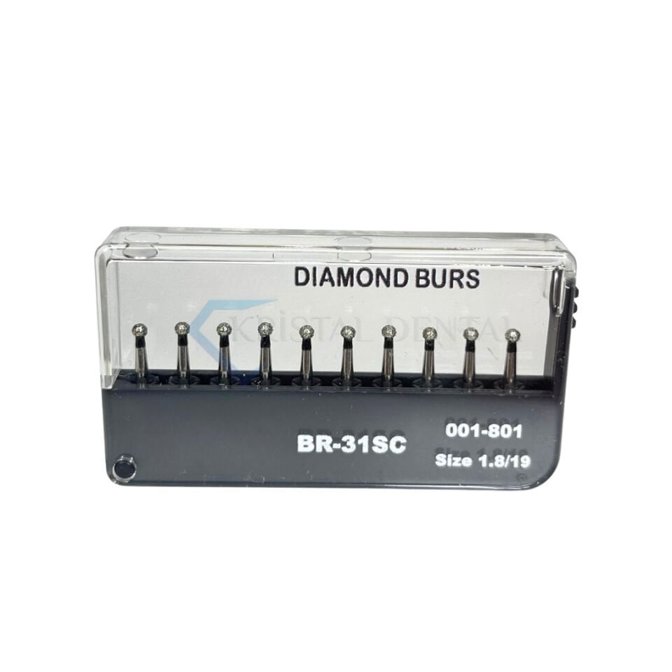 Elmas Frez Rond / Siyah (Aeratör)  - 10 Adet