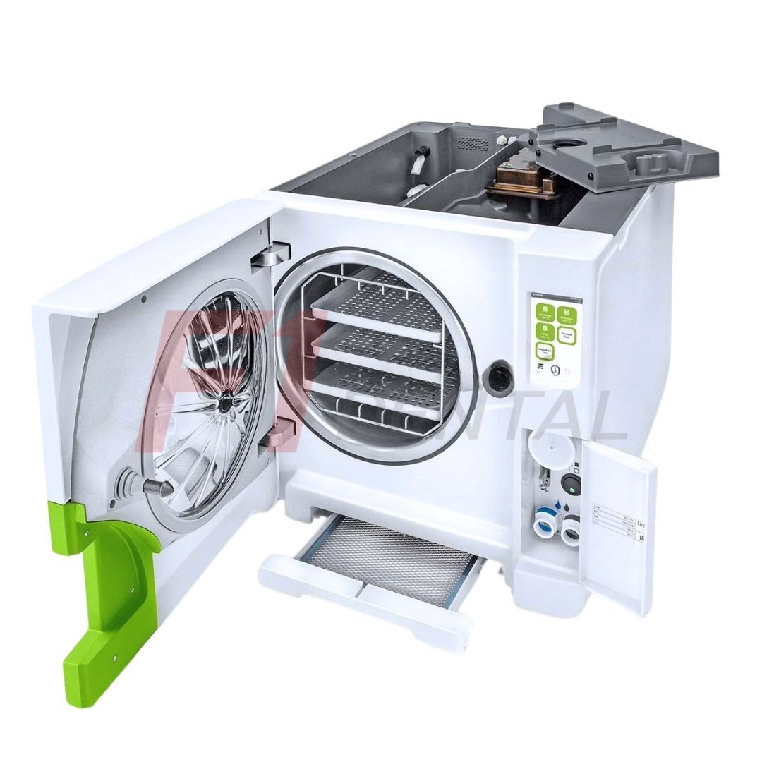 W&H Otoklav Lara 22 - 22 Litre Hazne - Çevrilebilir Kafes - 3 Alüminyum Tepsi - SET