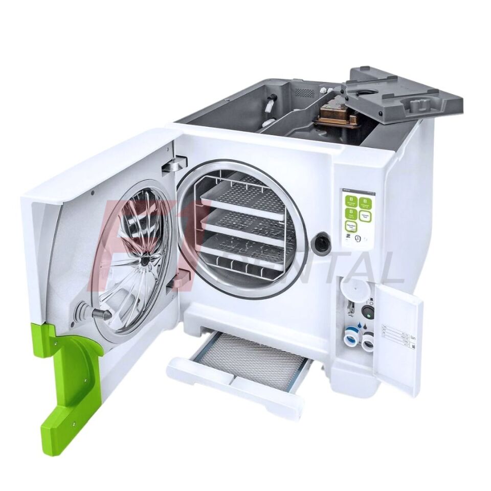 W&H Otoklav Lara 22 - 22 Litre Hazne - Çevrilebilir Kafes - 3 Alüminyum Tepsi - SET