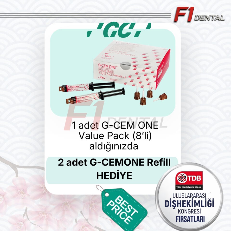 GC G-Cem ONE Value Pack 8'li + 2 Adet Tekli G-Cem ONE HEDİYE TDB KAMPANYASI