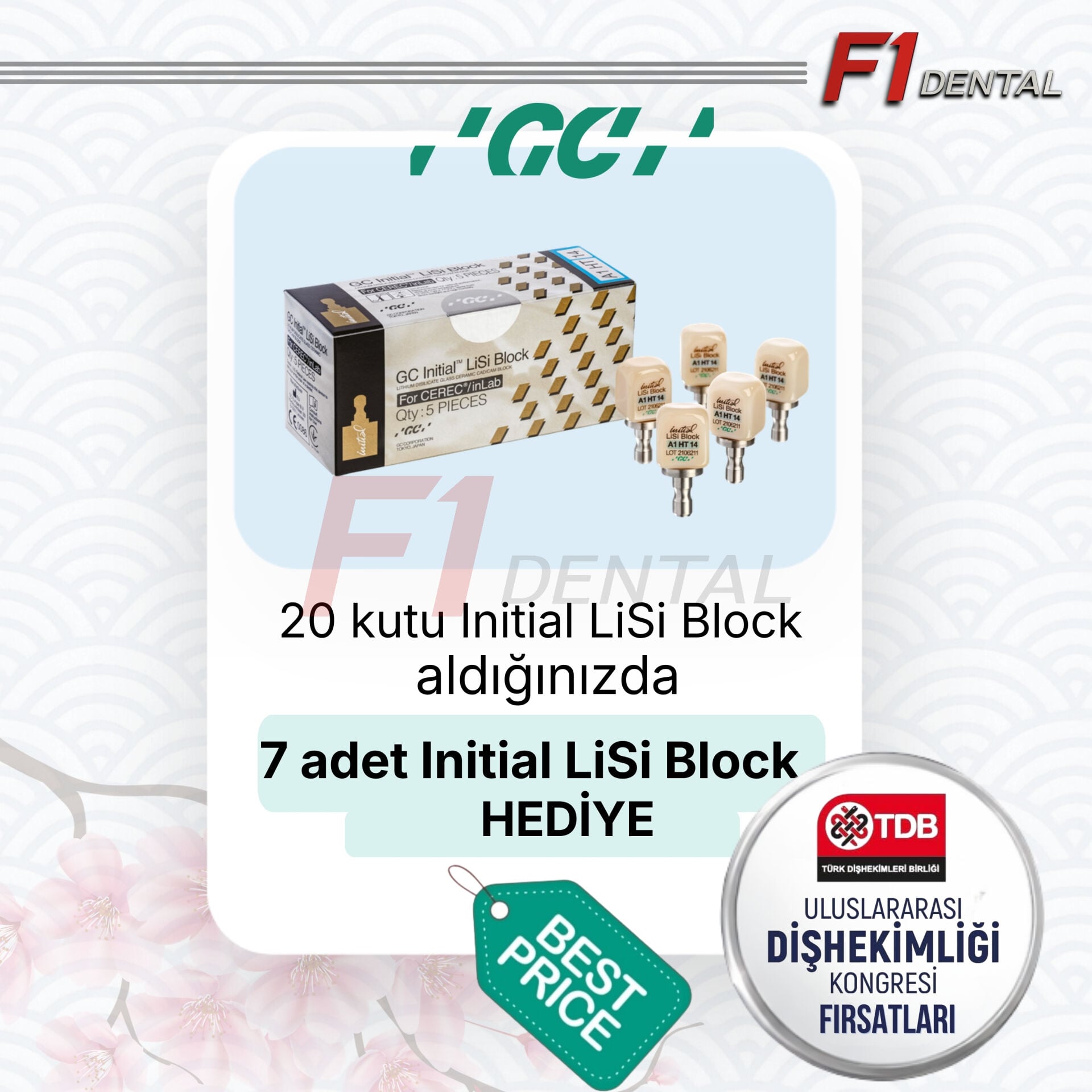GC Initial LiSi Block 20 Alana 7 HEDİYE TDB KAMPANYASI