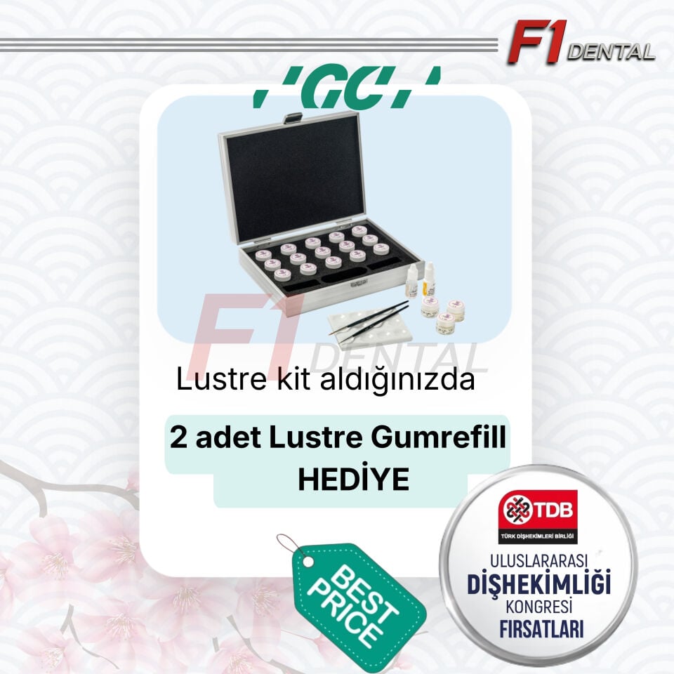 GC Initial IQ Lustre Set Alana 2 adet Lustre Gum Refil HEDİYE TDB KAMPANYASI