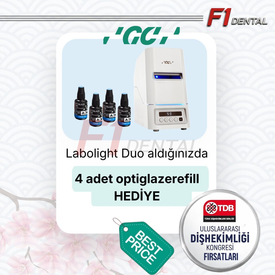 GC Labolight Duo Kompozit Fırını Alana 4 adet Optiglaze Refil HEDİYE TDB KAMPANYASI