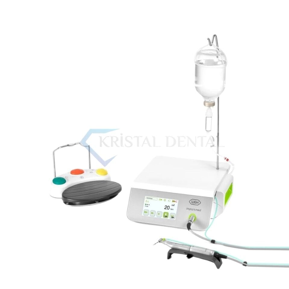 W&H İmplantmed Plus Fizyodispanser & Işıksız Anguldurva & Kablosuz Pedal