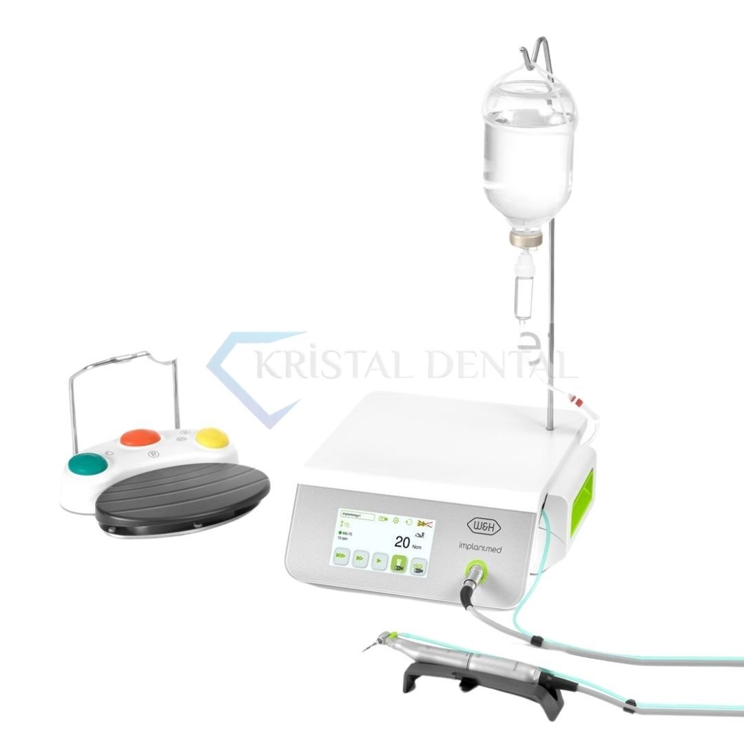 W&H İmplantmed Plus Led Fizyodispanser & Işıklı Anguldurva & Kablolu Pedal