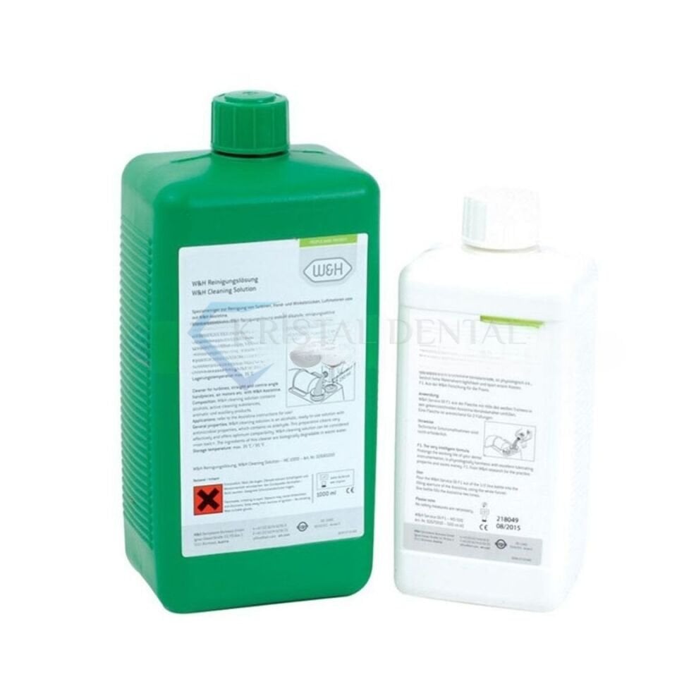 W&H Assistina Servis Yağı 500 ml + Temizlik Likiti 1000 ml