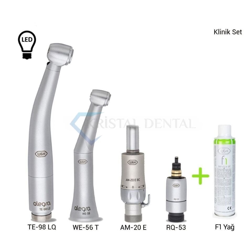 W&H Klinik Dinamik Alet Set - Set 4 - Led Işıklı