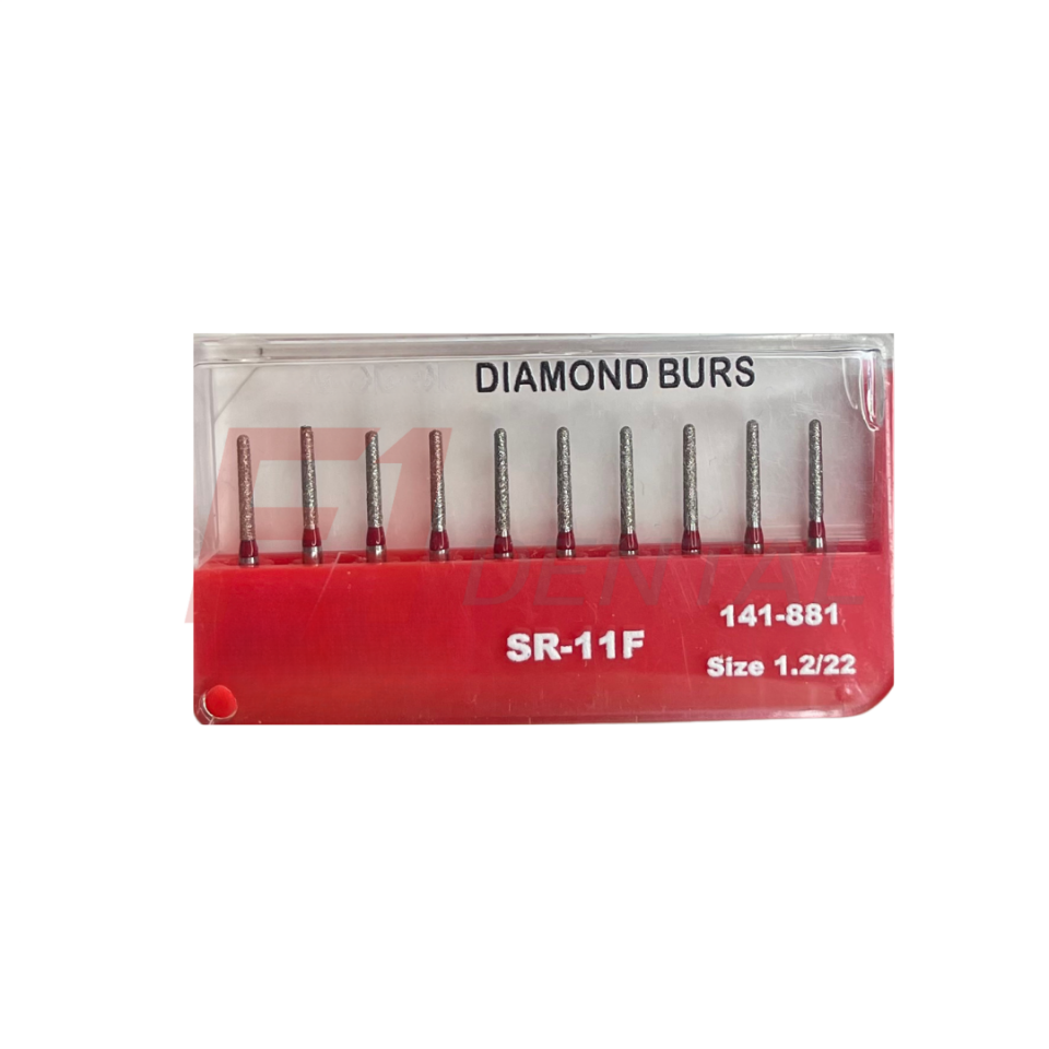 Elmas Frez Shoulder / Kırmızı (Aeratör) - 10 Adet 1.2/8.0