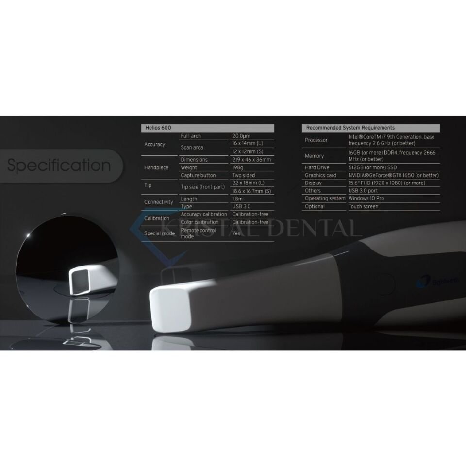 Eighteeth Helios 600 Renkli Ağız İçi Tarayıcı