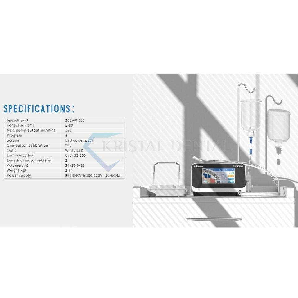 Eighteeth Motorsurg Işıklı Fizyodispenser Cihazı