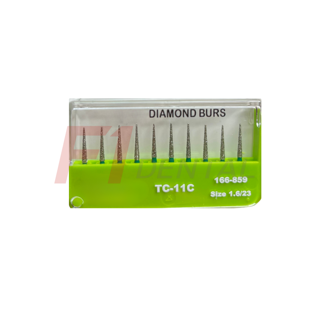 Elmas Frez Alev uçlu / Yeşil (Aeratör) - 10 Adet 1.6/10.0