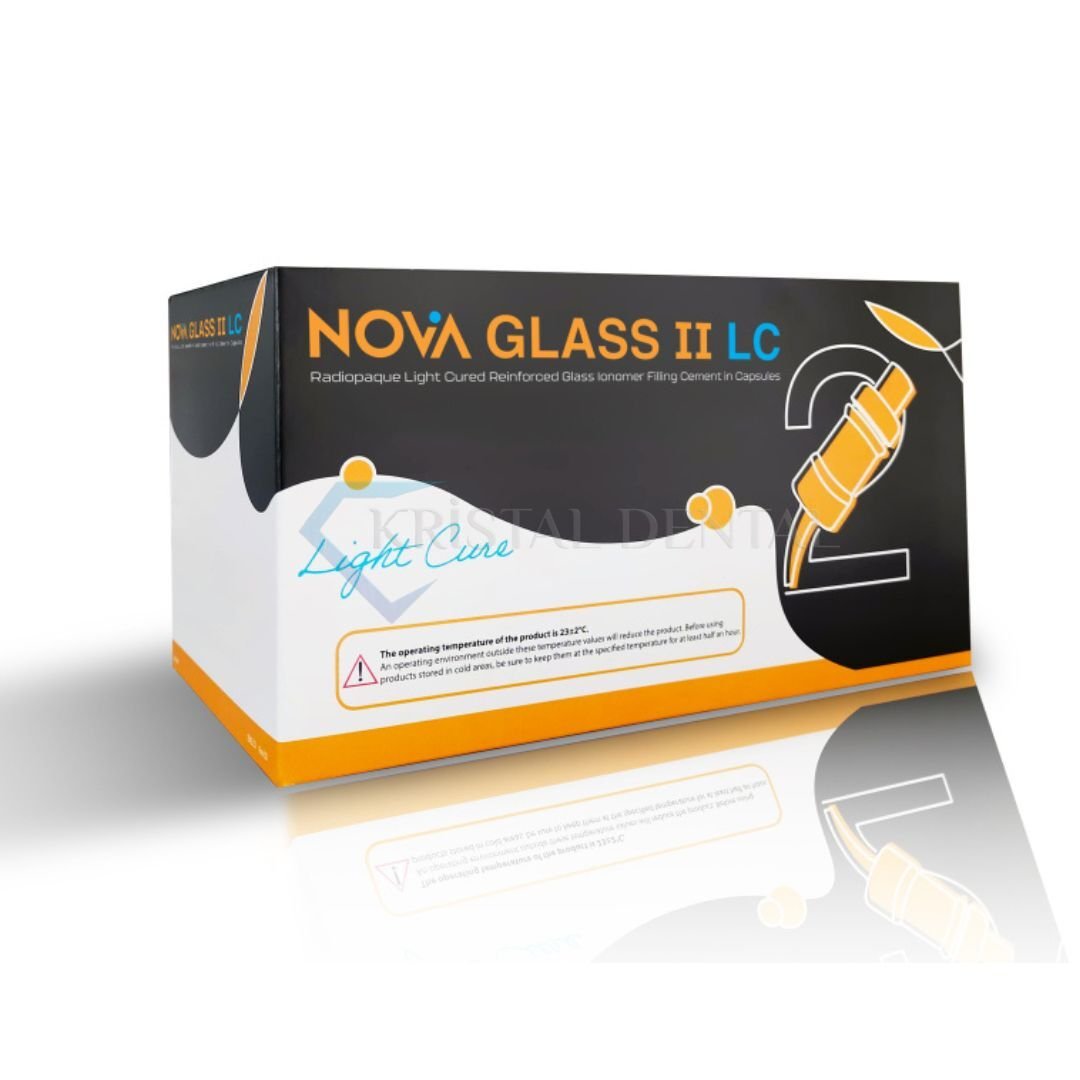 Imicryl Nova Glass II LC Cam Ionomer Dolgu Simanı 50 Kapsül + 5 ml Coating