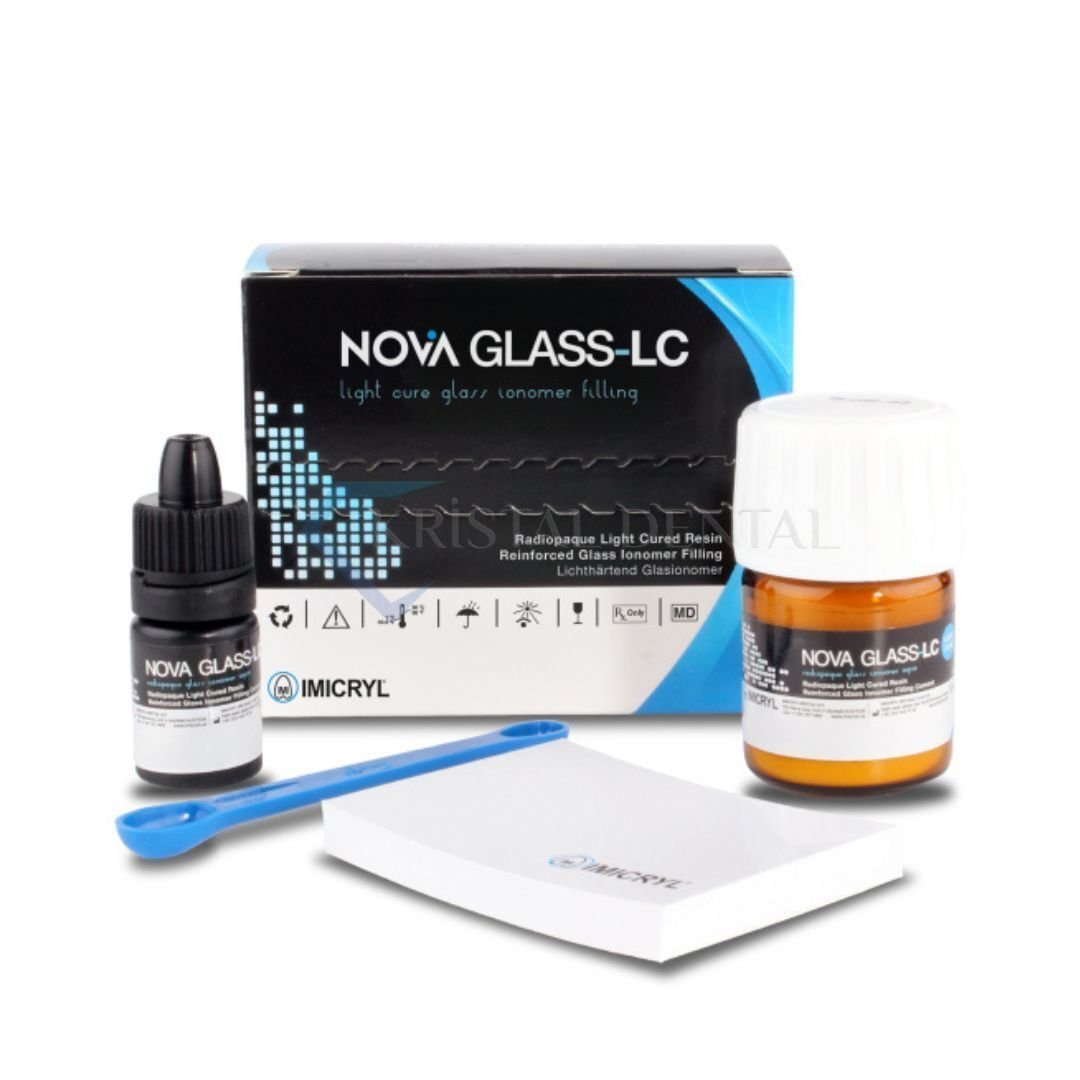 Imicryl Nova Glass LC Radyopak Işıkla Sertleşen Cam İyonomer Dolgu Simanı