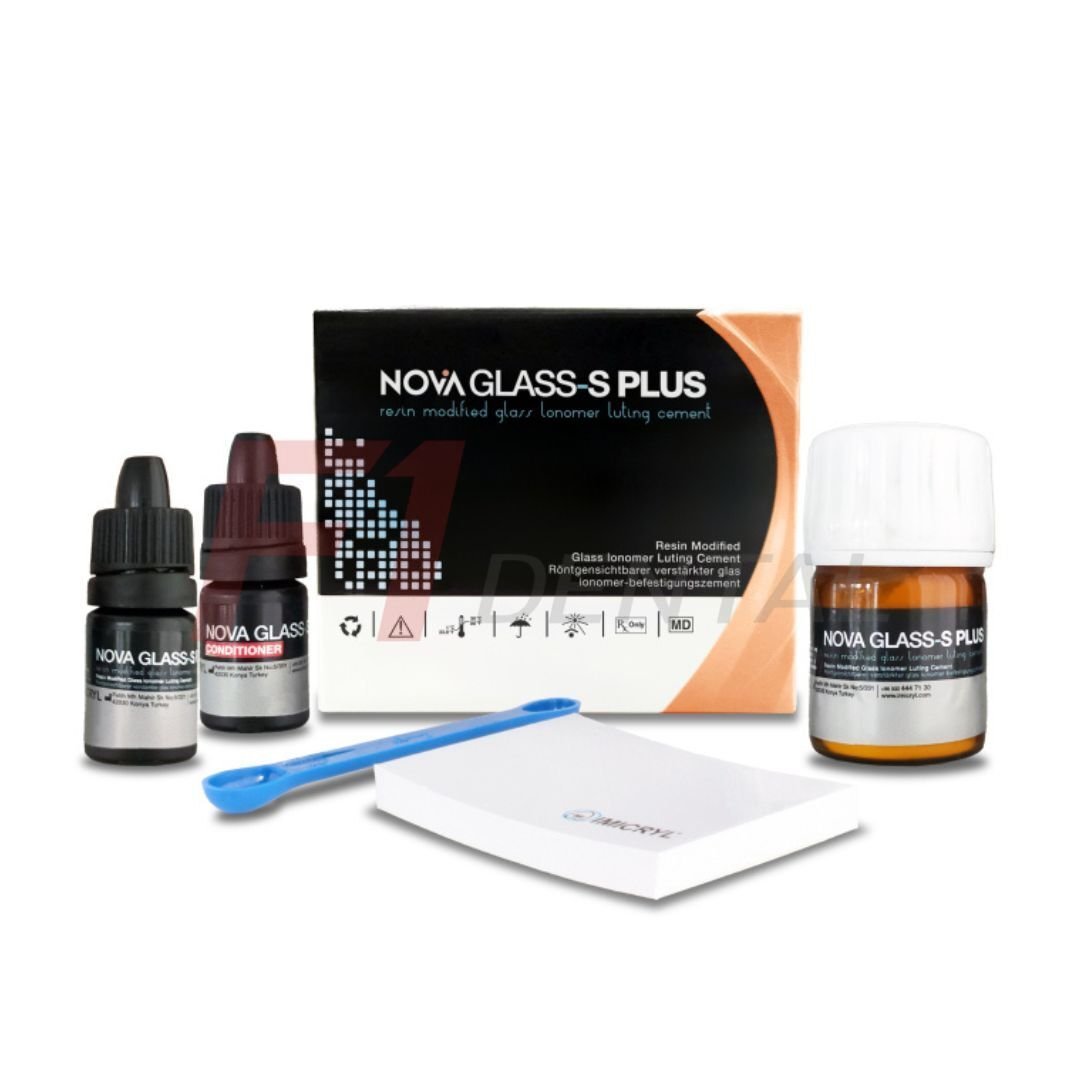 Imicryl Nova Glass S Plus Cam İyonomer Multi Sistem Yapıştırma Simanı