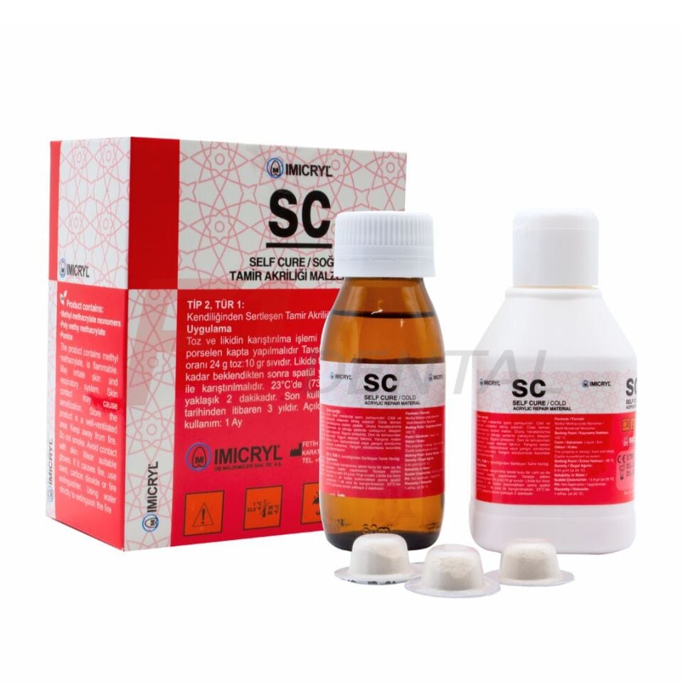 Imicryl SC Soğuk Akrilik Small (Öğrenci) Set Pembe