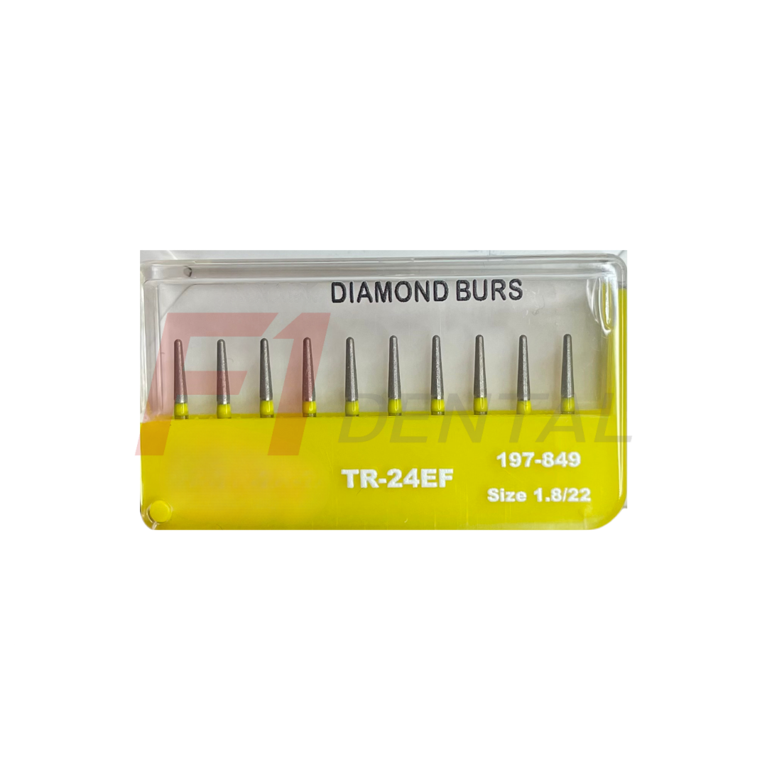 Elmas Frez Konik Chamfer/ Sarı (Aeratör) - 10 Adet 1.8/7.0