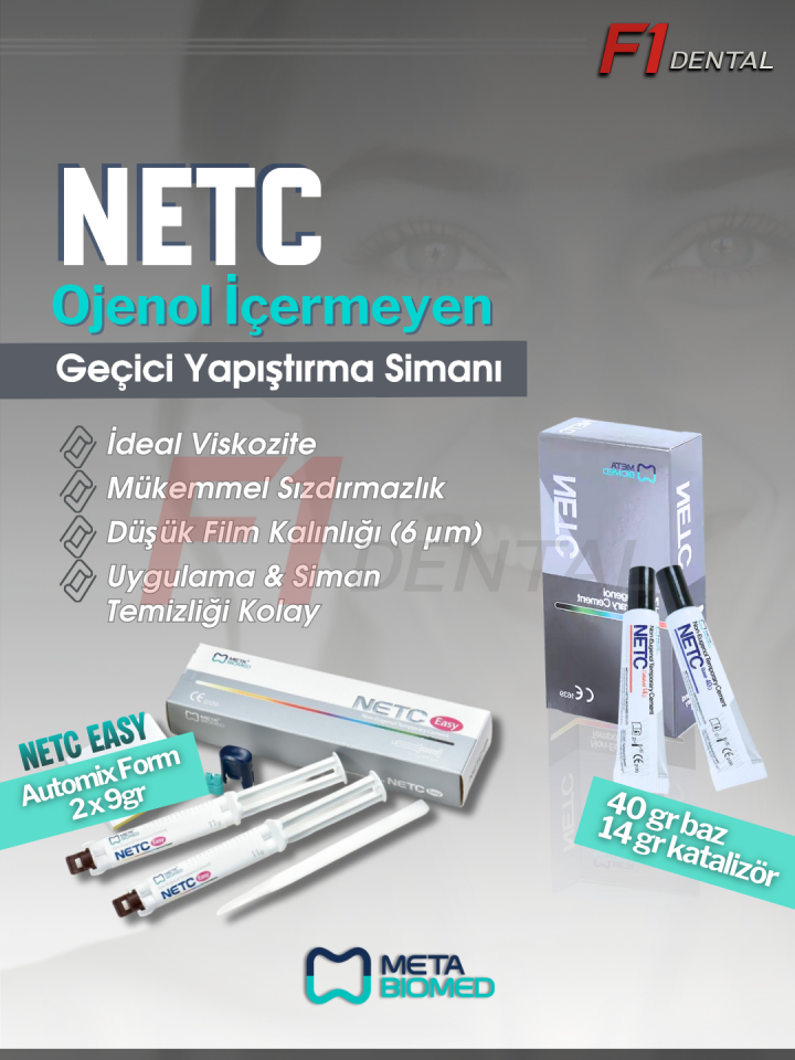 Meta Biomed Ojenol İçermeyen Netc Geçici Yapıştırma Simanı