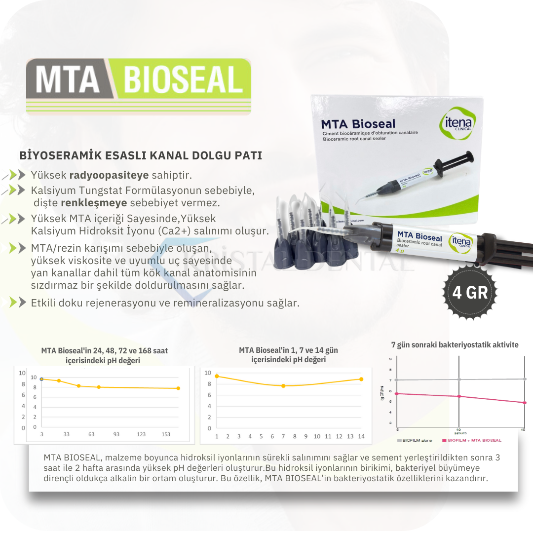 İtena MTA Bioseal Biyoseramik Esaslı Kanal Dolgu Patı