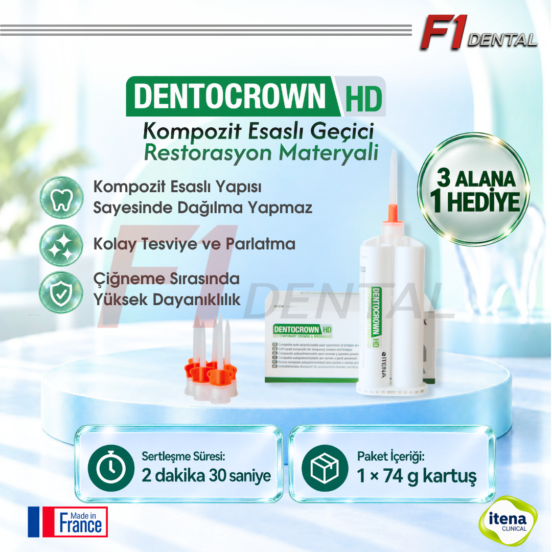 İtena Dentocrown HD Geçici Restorasyon Materyali