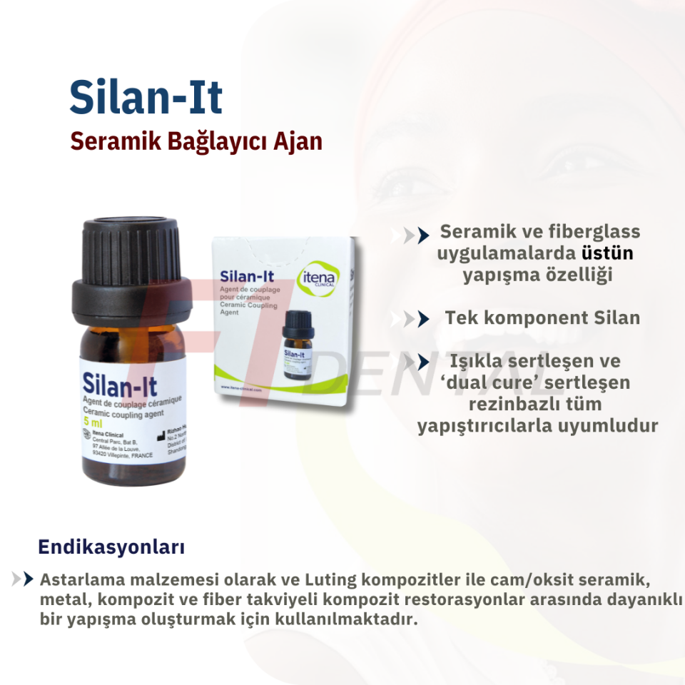 İtena Silan-It Seramik Bağlayıcı Ajan 5 ml Şişe