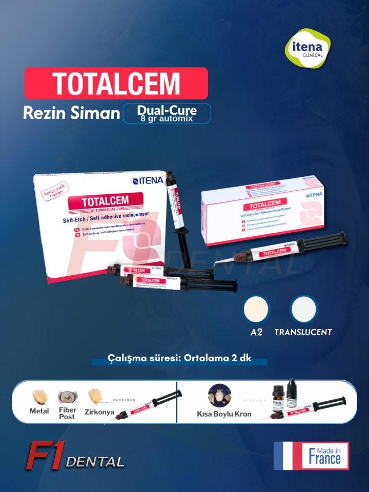 İtena TotalCem Dual Cure Rezin Siman Refill (Special Metal)
