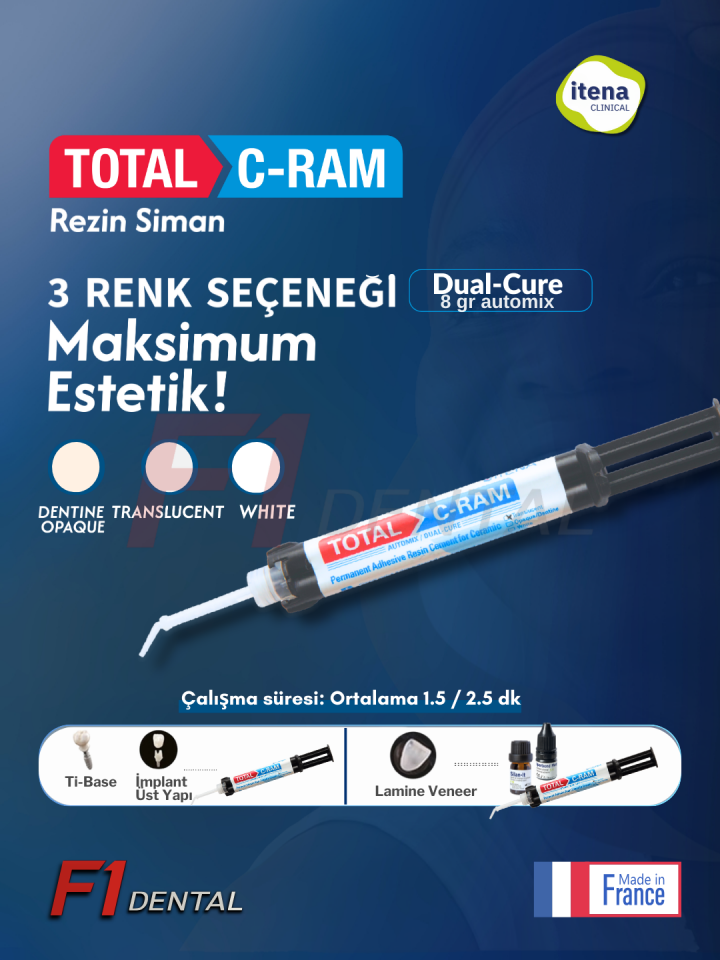 İtena Total C-Ram Dual Cure Rezin Siman (Special Ceramic)