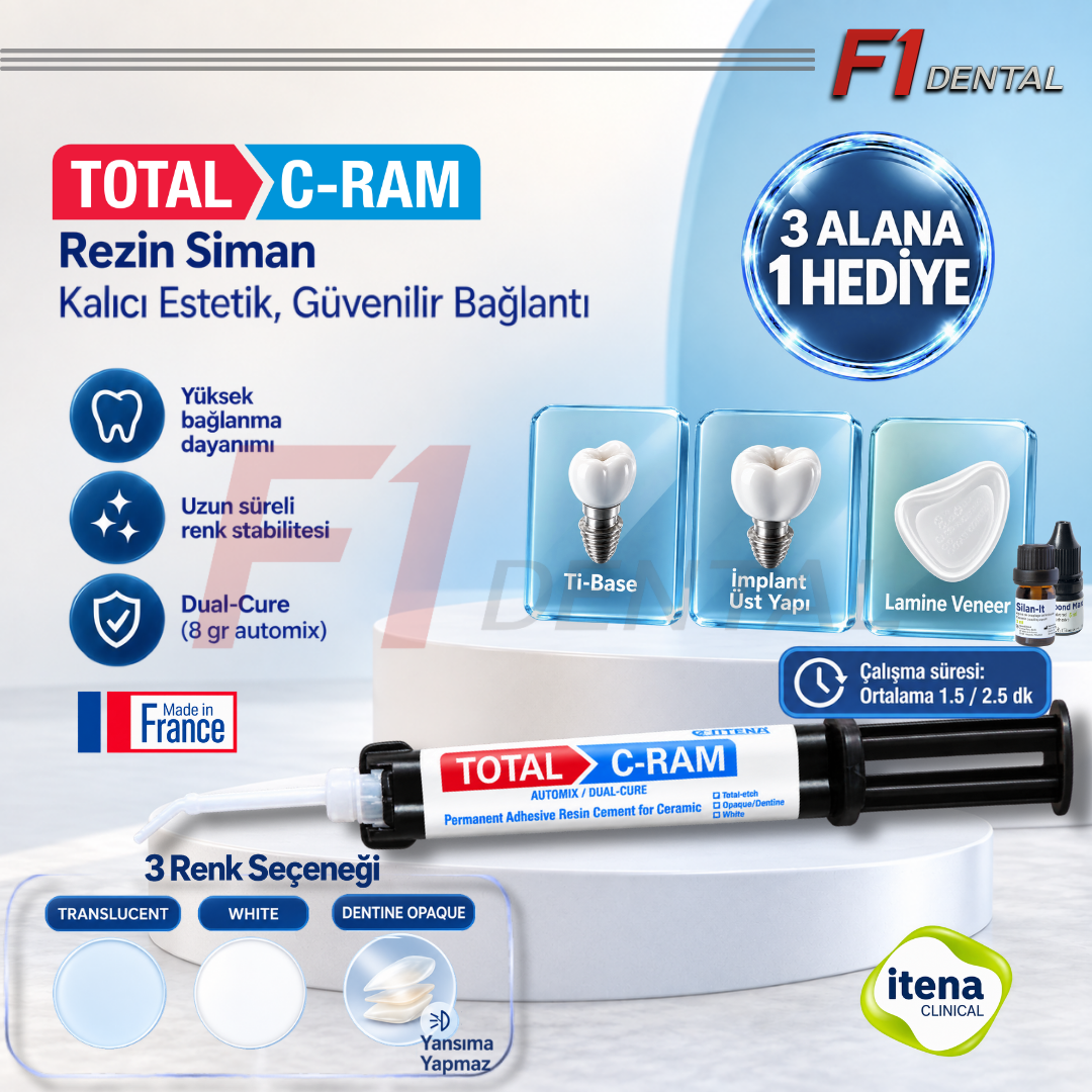 İtena Total C-Ram Dual Cure Rezin Siman (Special Ceramic)